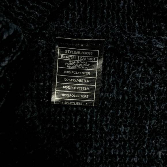 BB Dakota Velour Sweater Dark Blue NWT Sz M - Picture 8 of 8